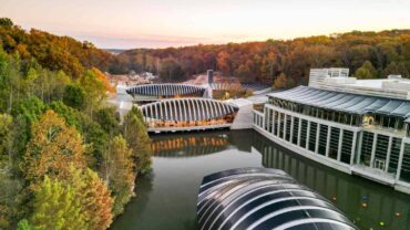 An office over water in Bentonville