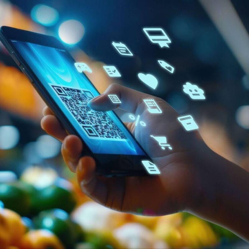 image of a phone with icons